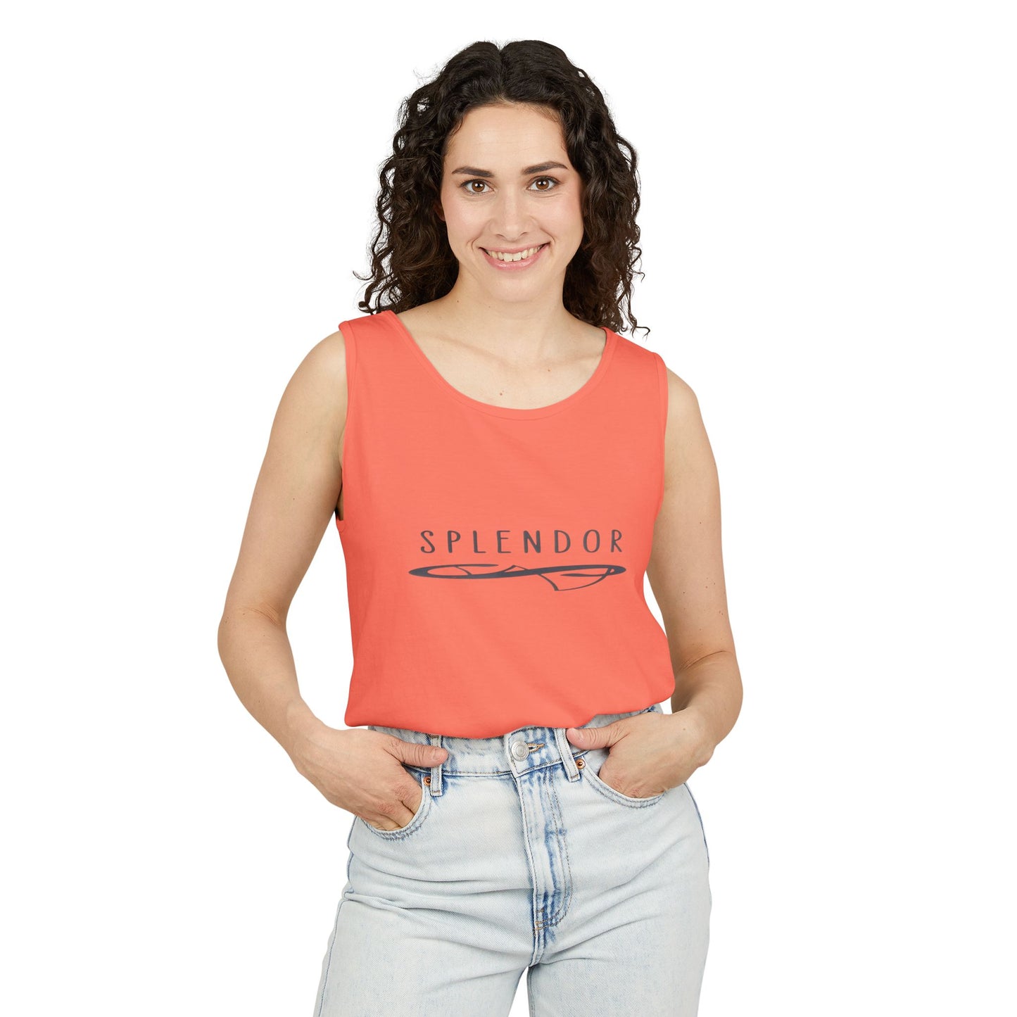 Unisex Splendor Tank Top, Summer Wear, Beach Outfit, Graphic Top, Casual Style, Gift for Him/Her