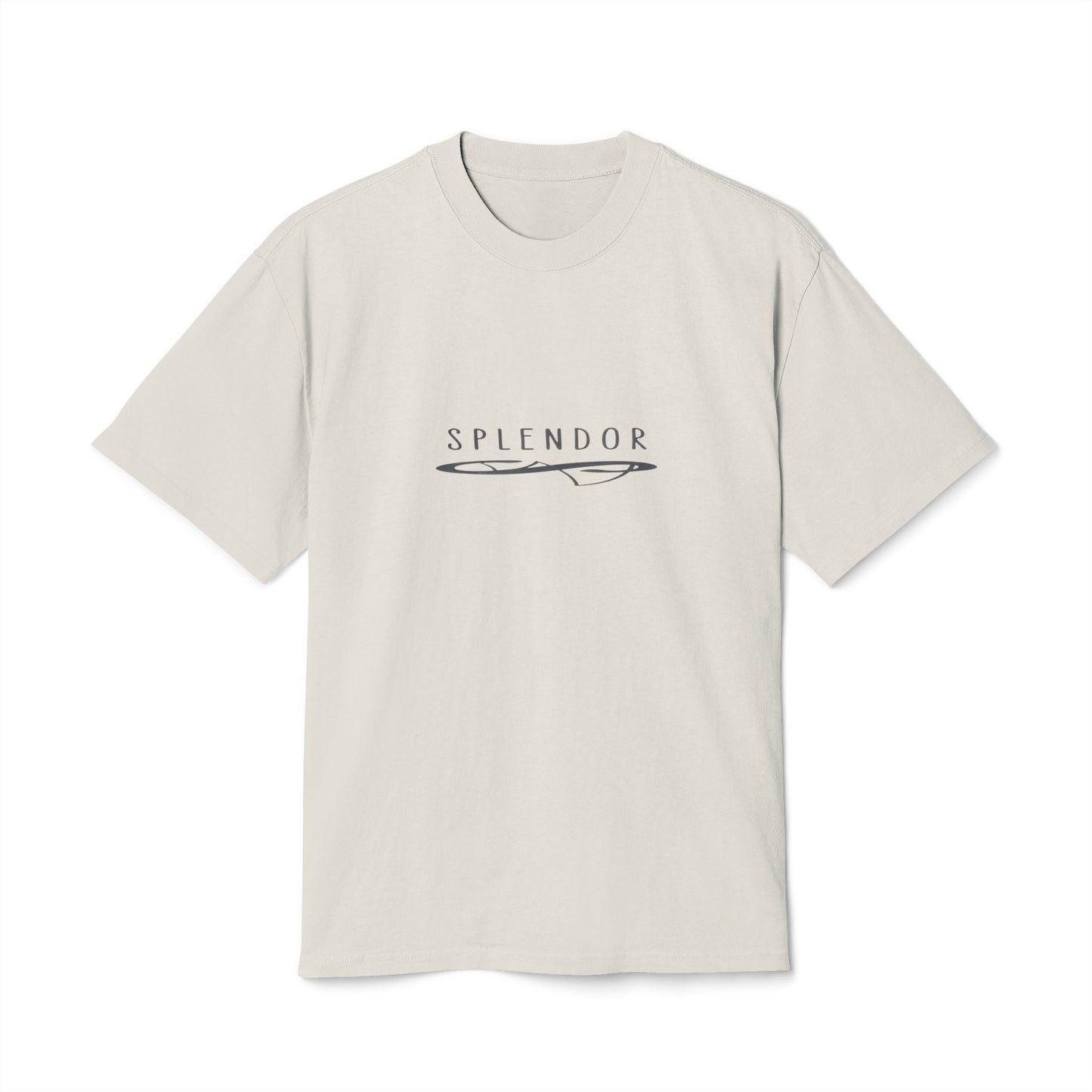 Casual Unisex Faded Tee - Vintage 'Splendor' Design
