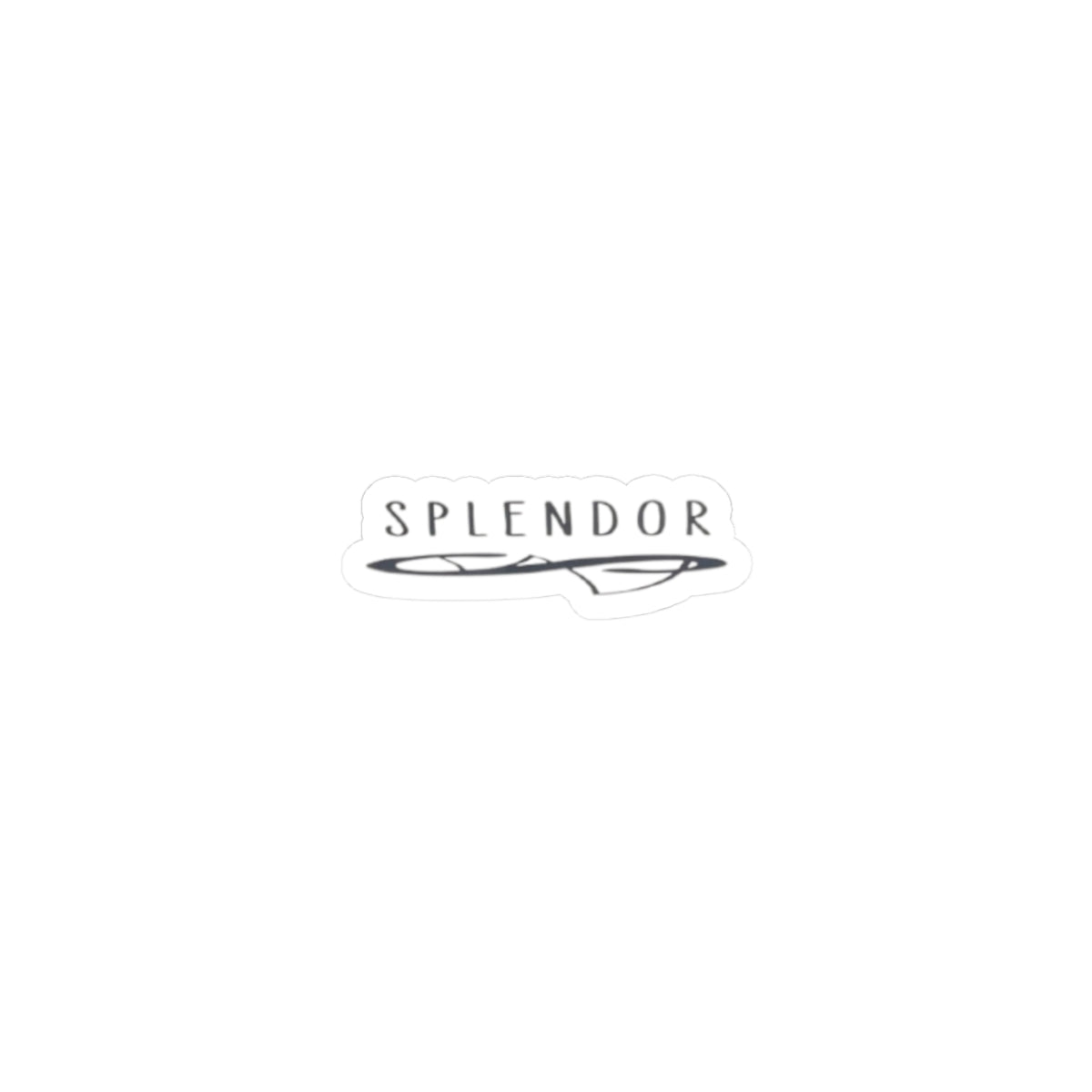 Stylish Kiss-Cut Stickers - Splendor Design for Personalizing Laptops, Notebooks & Décor