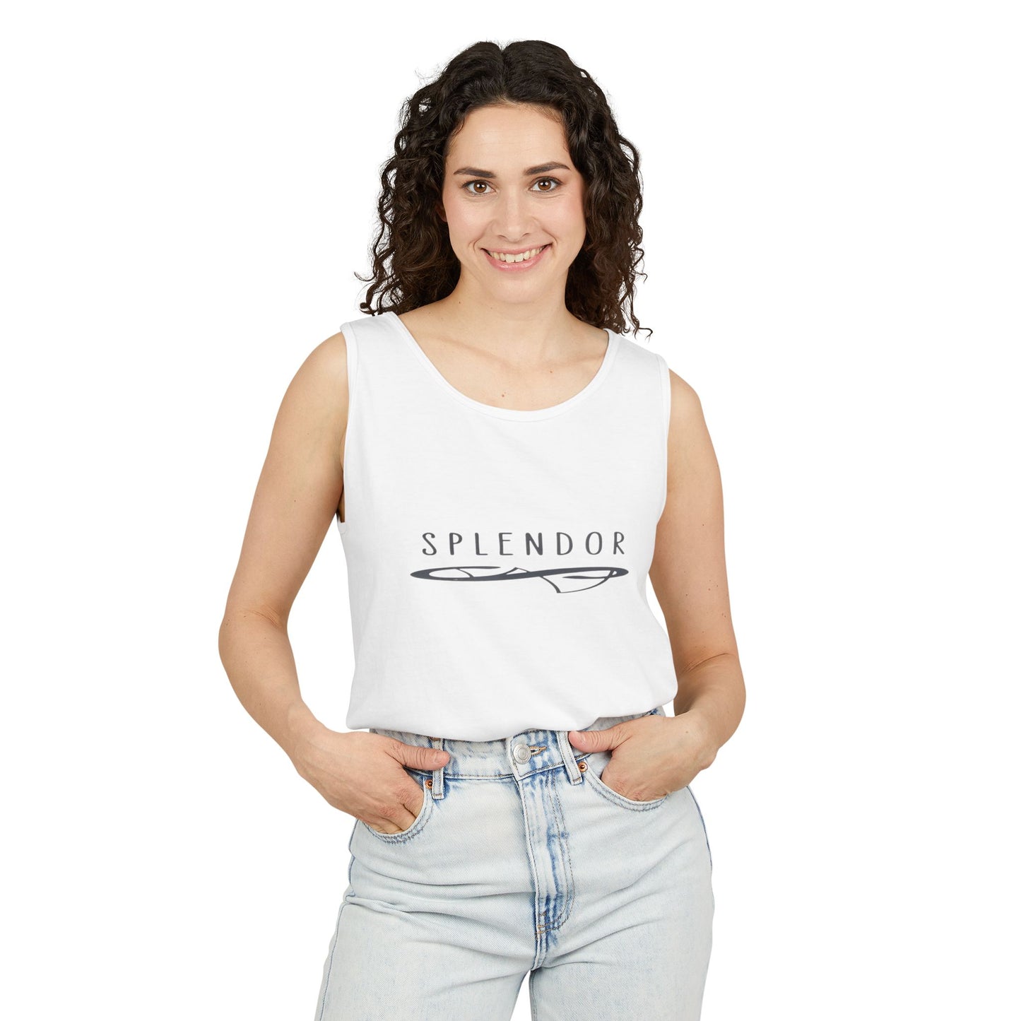 Unisex Splendor Tank Top, Summer Wear, Beach Outfit, Graphic Top, Casual Style, Gift for Him/Her
