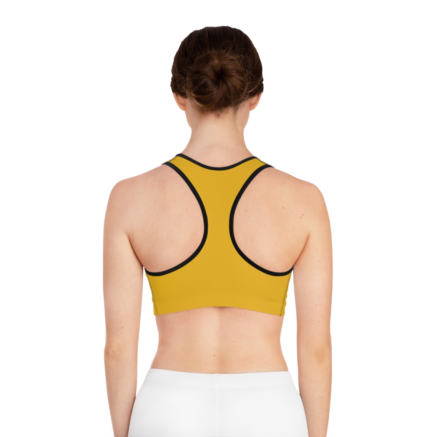 Yellow 'Splendor' Sports Bra for Comfort and Style in Workouts